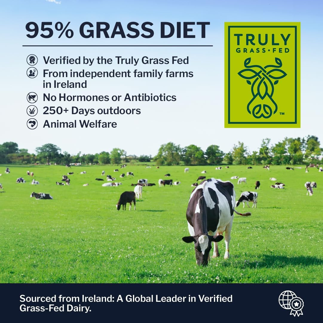 Grass Fed Whey Protein Powder Isolate - Unflavored - Low Carb Keto & Paleo Diet Friendly - Pure Grass-Fed Protein for Shakes, Smoothies, Drinks & Recipes- Non GMO & Gluten Free - 1 Pound